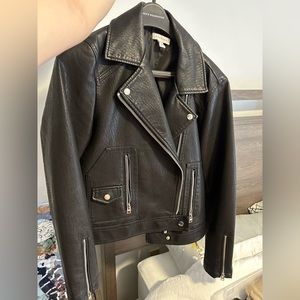 Faux leather jacket